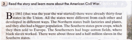 American Civil War (перевод текста, 9 класс)